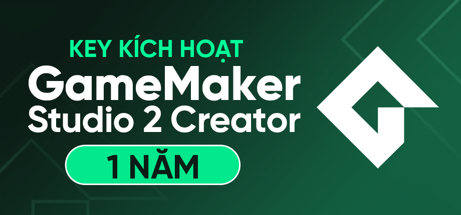 GameMaker Studio 2 Creator (1 năm) - Key kích hoạt